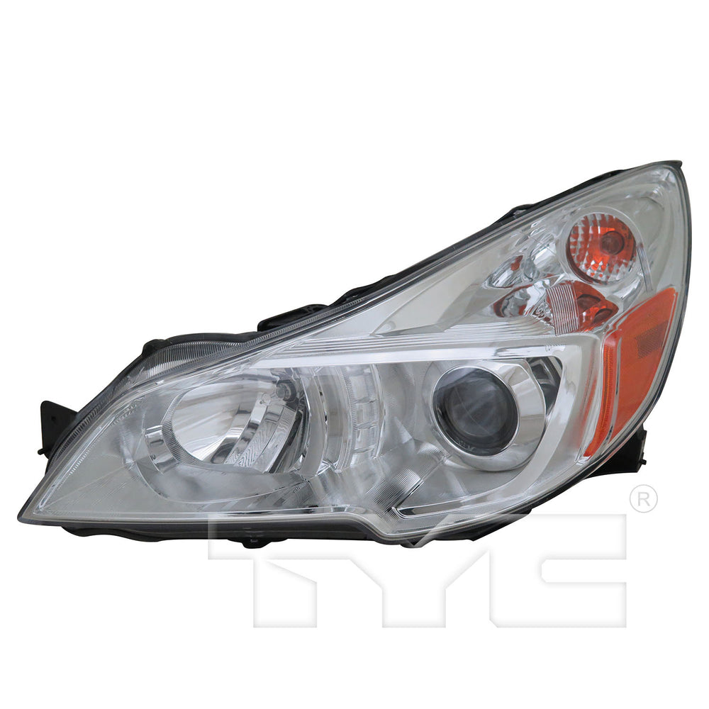 Headlight Lamp for 13-14 Subaru Outback Chrome Bezel) Left Driver CAPA
