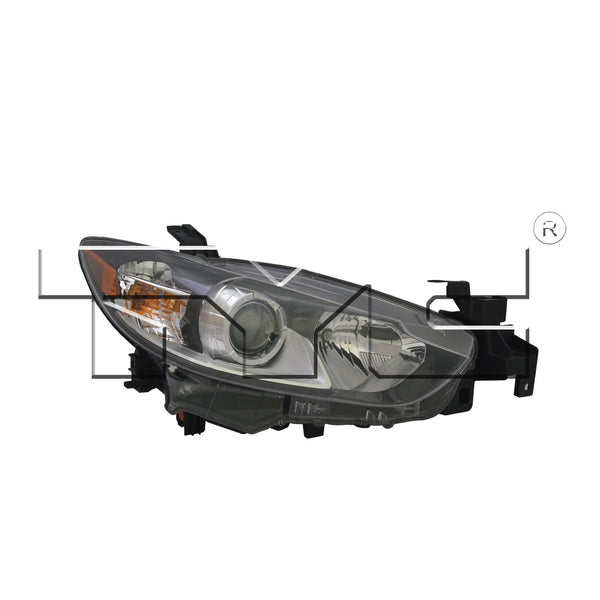 Halogen Headlight Front Lamp for 14-19 Mazda Mazda-6 Right Passenger