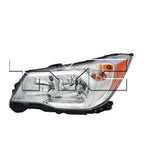 Halogen Headlight Lamp for 14-16 Subaru Forester 2.5L Chrome Bezel Right CAPA