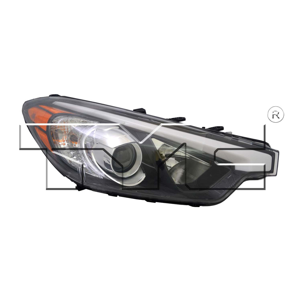 Halogen Headlight Lamp for 14-16 Kia Forte w/o LED Position Right Passenger
