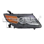 Halogen Headlight Lamp for 14-17 Honda Odyssey Black Bezel Right Passenger CAPA
