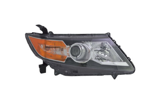 Halogen Headlight Lamp for 14-17 Honda Odyssey Black Bezel Right Passenger