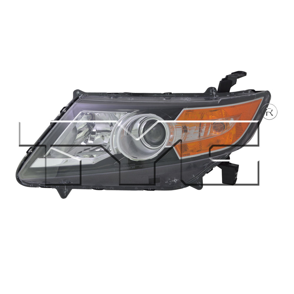 Halogen Headlight Lamp for 14-17 Honda Odyssey Black Bezel Left Driver CAPA