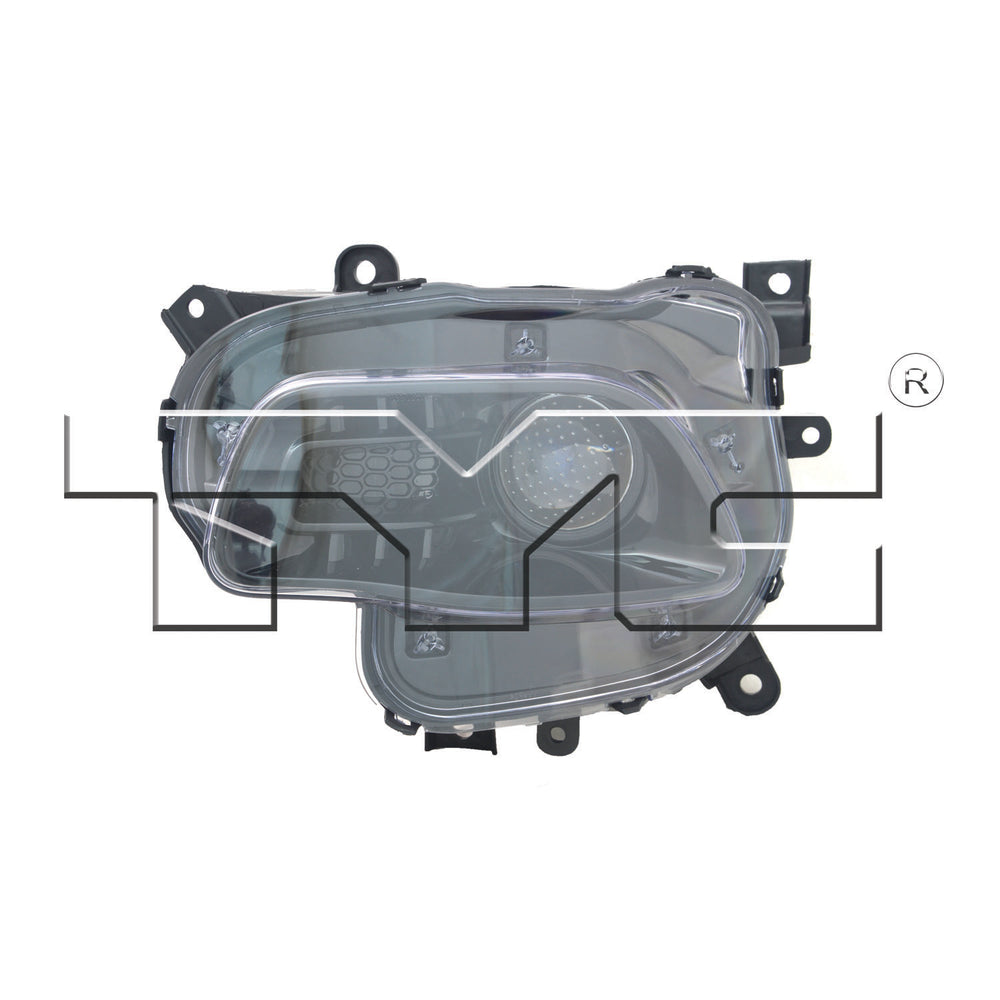 Halogen Headlight Lamp for 14-15 Jeep Cherokee Black Trim Left Driver CAPA