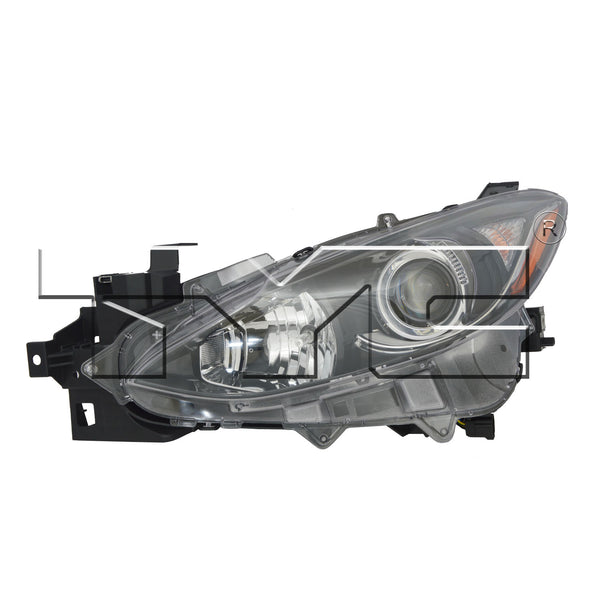 Halogen Headlight Front Lamp for 14-16 Mazda Mazda-3 Left Driver
