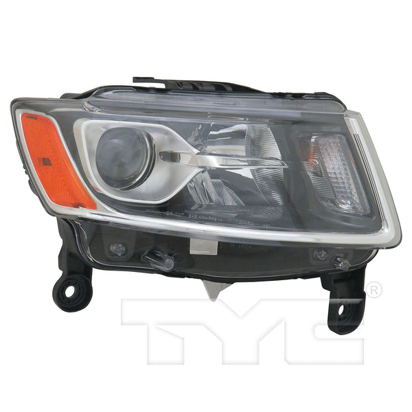 Halogen Headlight Front Lamp for 14-16 Jeep Grand Cherokee Right Passenger CAPA