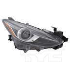 HID Headlight Front Lamp (Manual Level) for 14-18 Mazda Mazda 3 Right Passenger