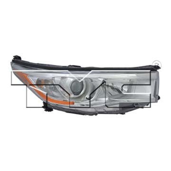 Headlight Lamp for 14-16 Toyota Highlander w/o Smoked Chrome Right Passenger