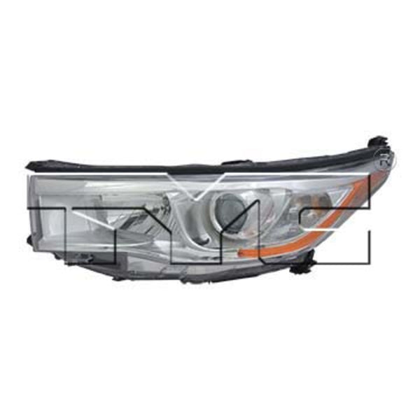Headlight Front Lamp for 14-16 Toyota Highlander w/o Smoked Chrome Left Driver