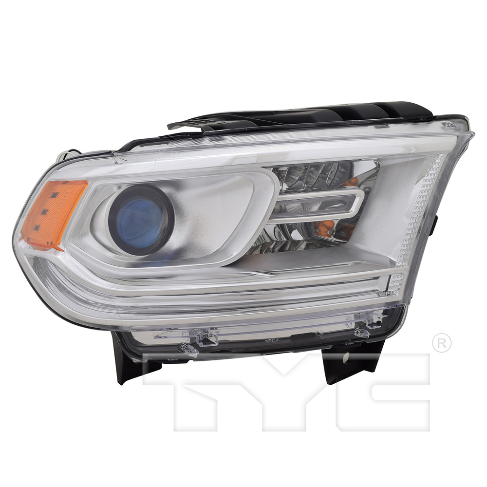 Halogen Chrome Headlight (w/o DRL) Right Passenger for 14-15 Dodge Durango