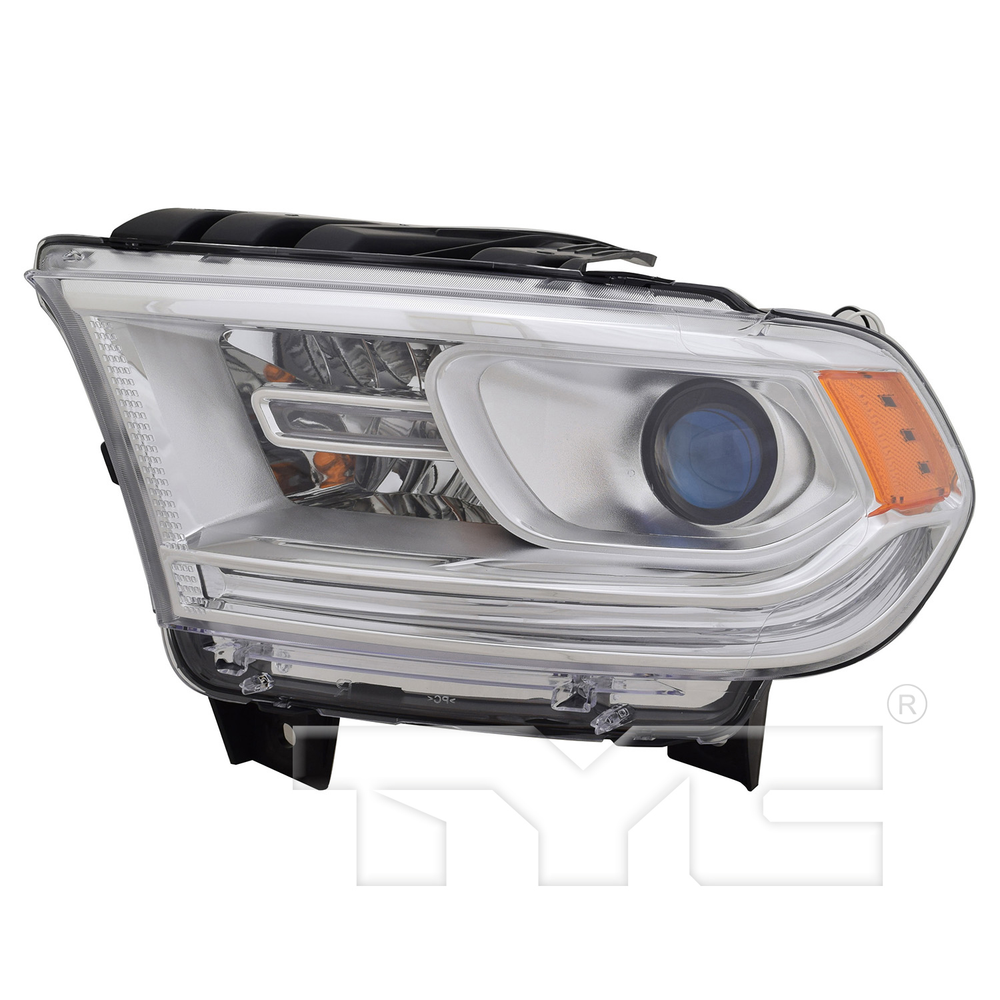 Halogen Chrome Headlight (w/o DRL) Left Driver for 14-15 Dodge Durango