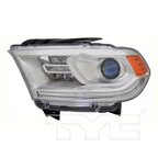 Chrome Halogen Headlight Front Lamp Left Driver for 16-20 Dodge Durango