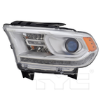 Halogen Chrome Headlight Lamp (w/LED DRL) Left Driver for 14-15 Dodge Durango