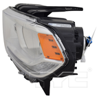 Halogen Chrome Headlight Lamp (w/LED DRL) Left Driver for 14-15 Dodge Durango