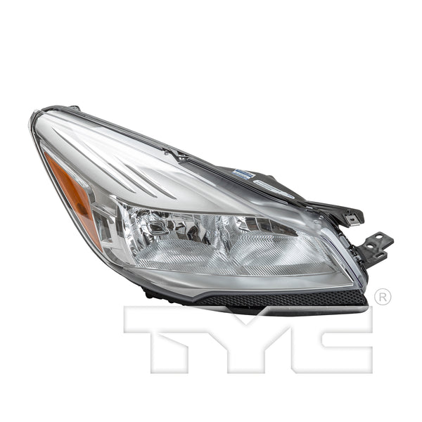 Halogen Headlight Assembly RH Passenger Side for 2013-2016 Ford Escape w/o Logo