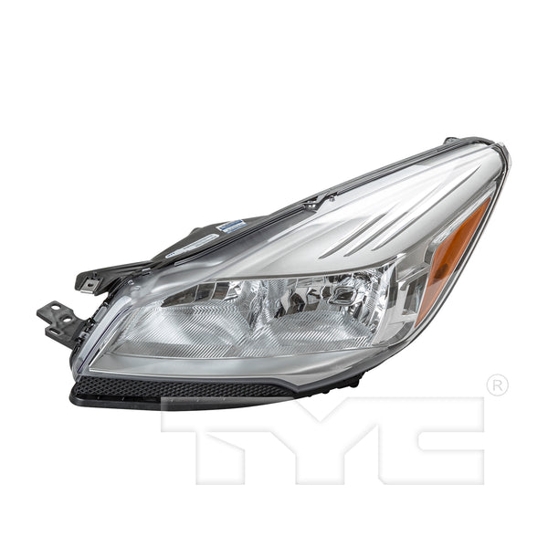 Halogen Headlight Assembly LH Driver Side for 2013-2016 Ford Escape w/o Logo
