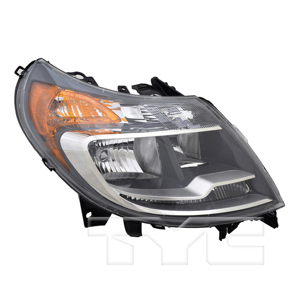 Black Headlight Front Lamp w/o DRL for 14-20 Dodge Ram ProMaster Passenger Right