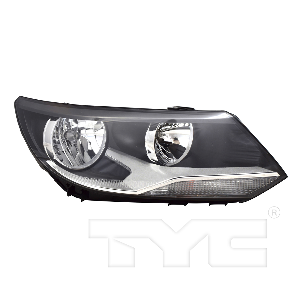 Halogen Headlight Front Lamp for 12-18 Volkswagen Tiguan Right Passenger