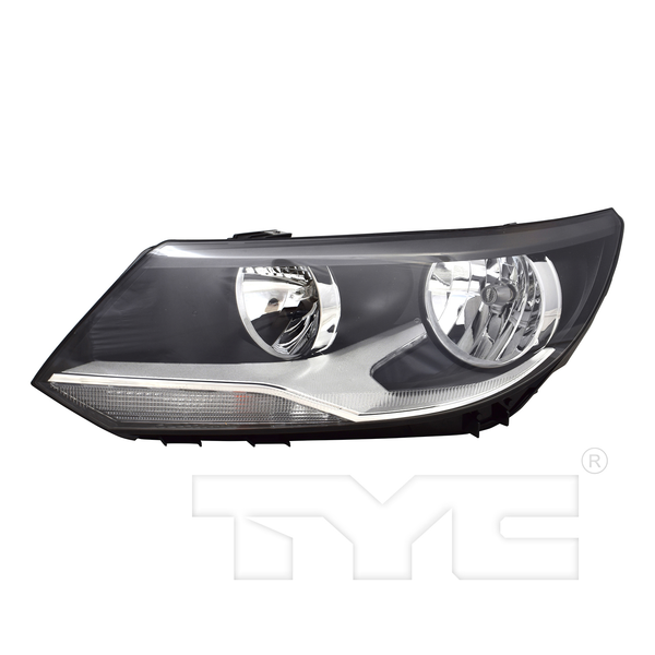 Halogen Headlight Front Lamp for 12-18 Volkswagen Tiguan Left Driver CAPA