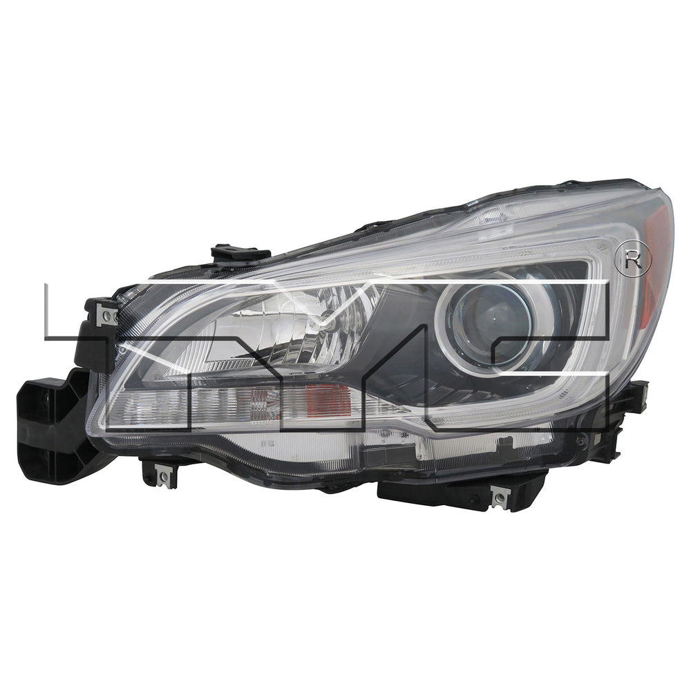 Halogen Headlight for 15-17 Subaru Outback/Legacy Non-2.5i Black Driver CAPA