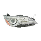 Halogen Headlight Lamp for 15-17 Toyota Camry LE/XLE Chrome Right Passenger