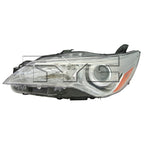 Halogen Headlight Lamp for 15-17 Toyota Camry LE/XLE Chrome Left Driver CAPA