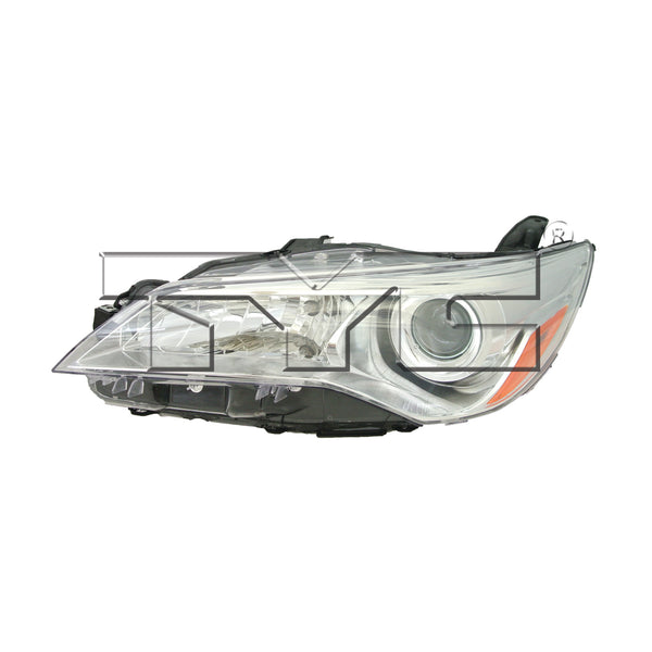 Halogen Headlight Front Lamp for 15-17 Toyota Camry LE/XLE  Chrome Left Driver