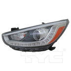Halogen Headlight Lamp for 14-17 Hyundai Accent Projector w/LED Driver CAPA