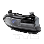 Halogen Headlight for 16-19 Dodge Charger w/LED DRL w/o Logo Right Passenger