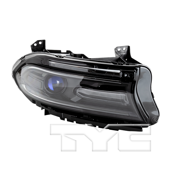 Halogen Headlight for 16-19 Dodge Charger w/LED DRL w/o Logo Right Passenger