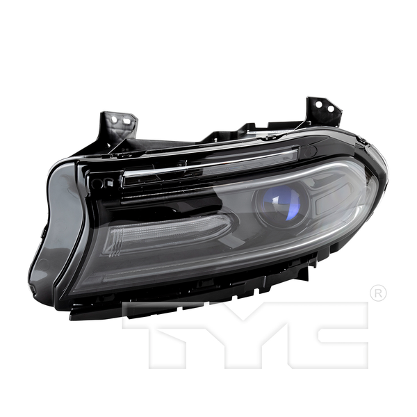 Halogen Headlight Lamp for 16-19 Dodge Charger w/LED DRL w/o Logo Left Driver