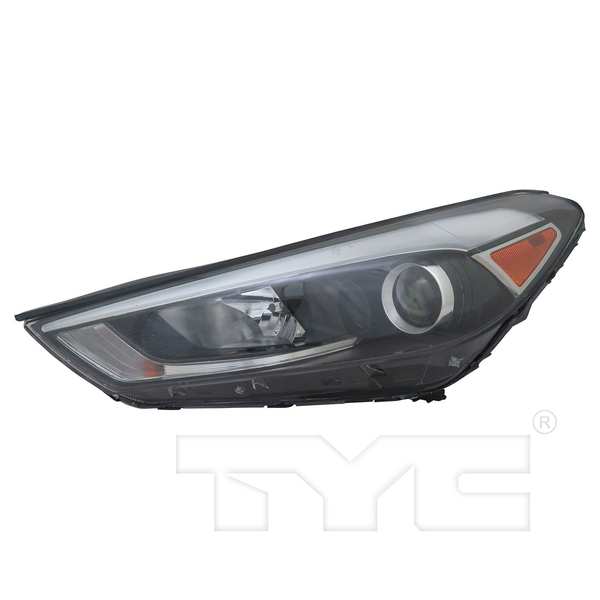 Halogen Headlight Lamp for 16-18 Hyundai Tucson w/LED Position Left Driver