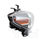 Halogen Headlight Lamp for 16-18 Toyota Tacoma & w/LED DRL Right Passenger CAPA