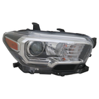 Halogen Headlight Lamp for 16-19 Toyota Tacoma & w/LED DRL Right Passenger