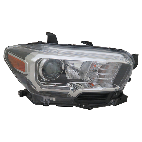 Halogen Headlight Lamp for 16-19 Toyota Tacoma & w/LED DRL Right Passenger