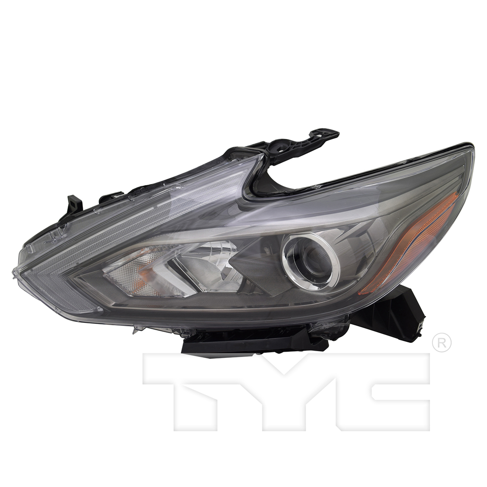 Halogen Headlight Lamp for 16-18 Nissan Altima SR Black Left Driver CAPA