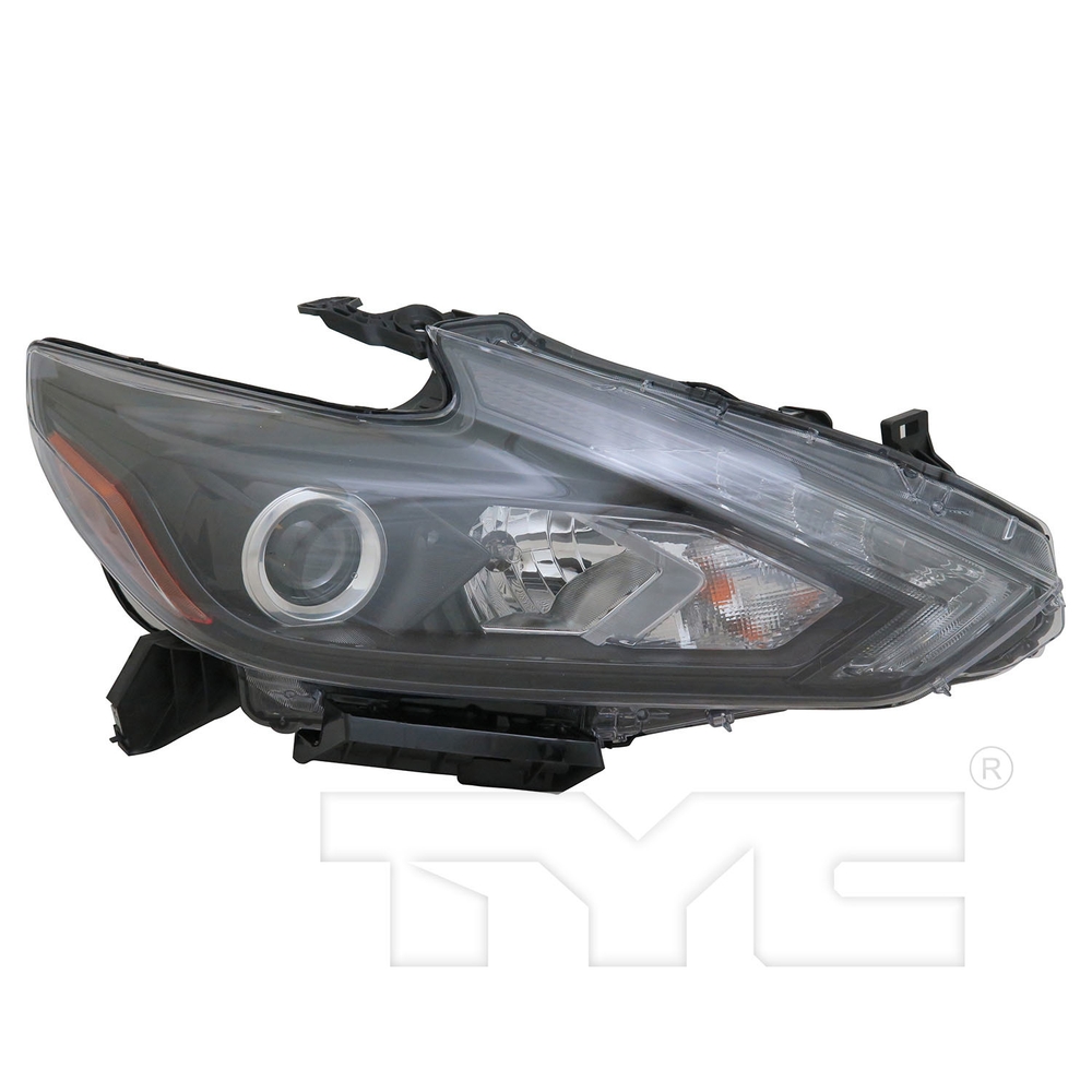 LED Headlight Front Lamp (Smoke) Right Passenger for 16-18 Nissan Altima