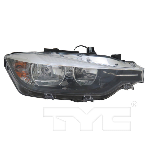Halogen Headlight Lamp for 16-18 BMW 3 Series Sedan w/o Logo Right Passenger