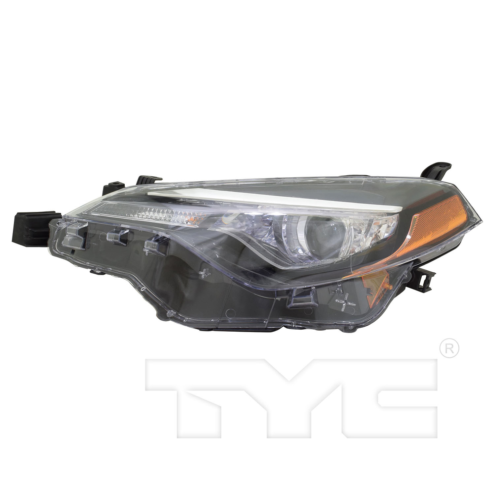 Headlight Lamp for 17-19 Toyota Corolla L/LE/LE ECO Bi-LED Left Driver CAPA