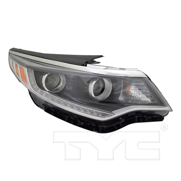 Headlight Front Lamp w/LED Accent for 16-17 Kia Optima Passenger Right