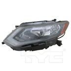 Halogen Headlight Front Lamp for 17-19 Nissan Rogue w/LED DRL Left Driver