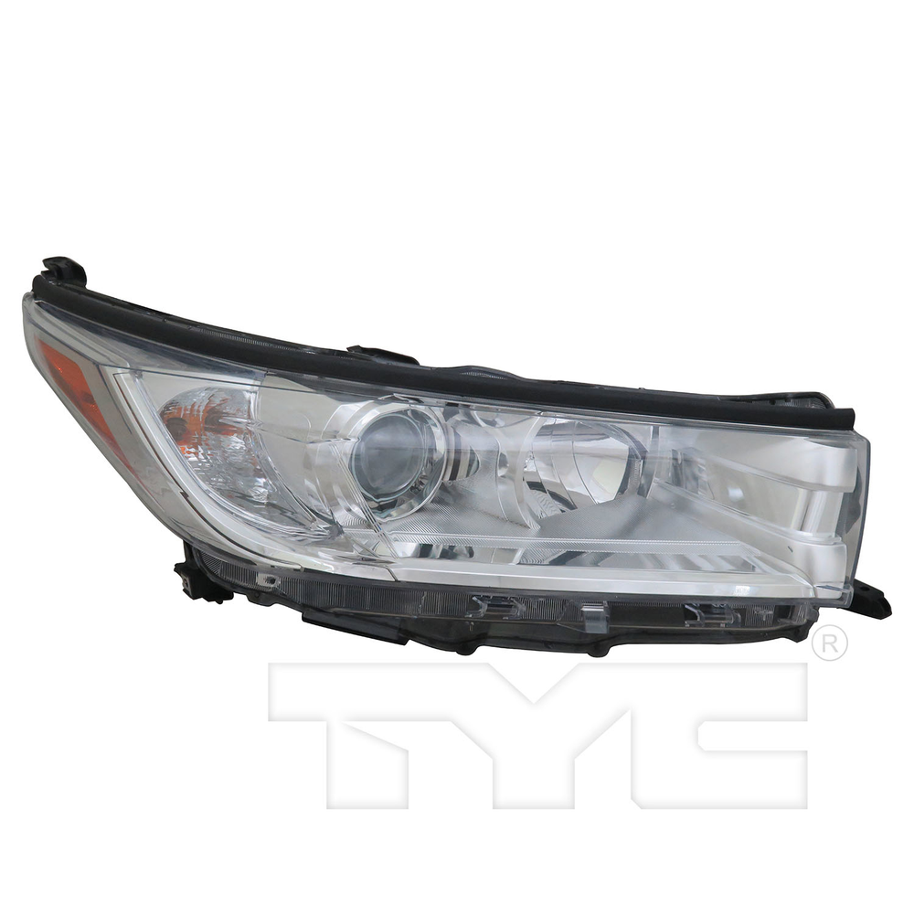 Headlight Lamp for 17-19 Toyota Highlander LE/LE Plus/XLE w/o DRL Right CAPA