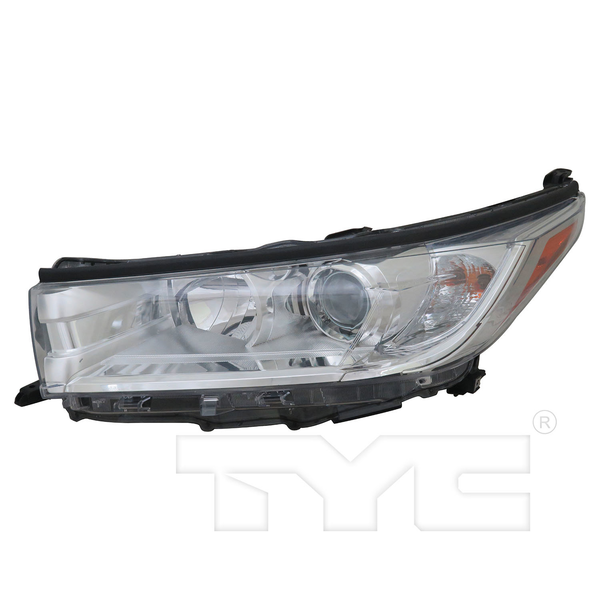 Headlight Lamp for 17-19 Toyota Highlander LE/LE Plus/XLE w/o DRL Left CAPA