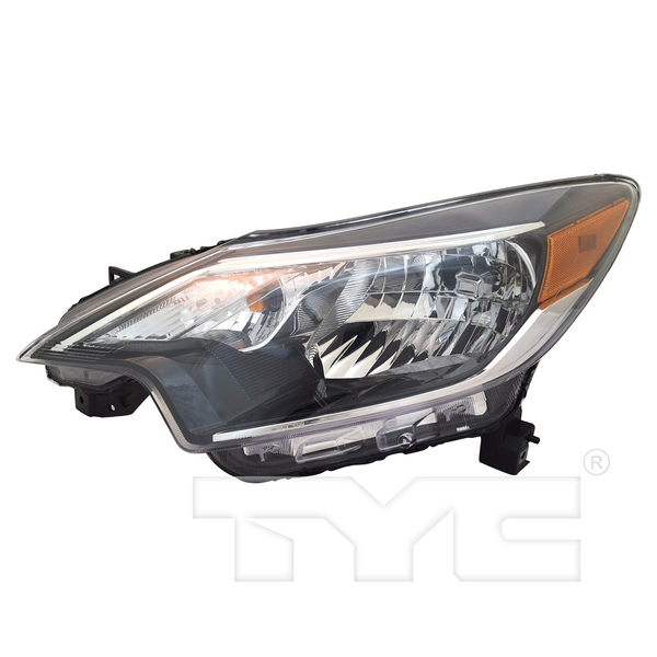 Halogen Headlight Lamp (Black Bezel) Left Driver for 17-19 Nissan Versa Note