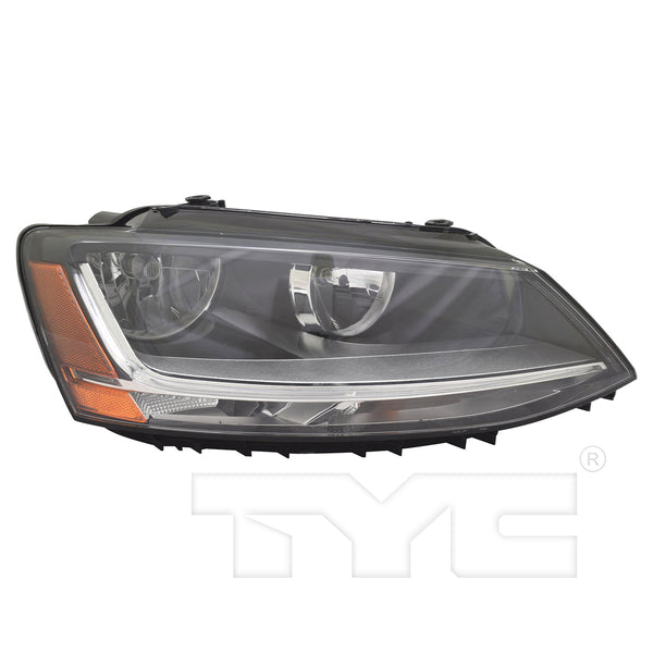 Halogen Headlight Lamp for 17-18 Volkswagen Jetta w/LED DRL Right Passenger