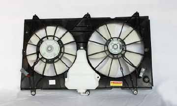 Dual Radiator & Condenser Cooling Fan Assembly for 03-07 Honda Accord L4