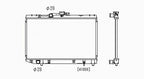 Radiator for 04-06 Mitsubishi Endeavor 3.8L V6 Automatic (w/o Towing Pkg)
