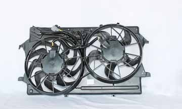 Dual Radiator & Condenser Cooling Fan Assembly for 00-02 Ford Focus 2.0L w/AC