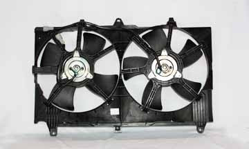 Radiator & Condenser Cooling Fan for 03-06 Infiniti G35/03-06 Nissan 350z AT