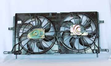 Radiator & Condenser Cooling Fan for 05-06 Chevy Uplander 3.5L (w/Rear AC)